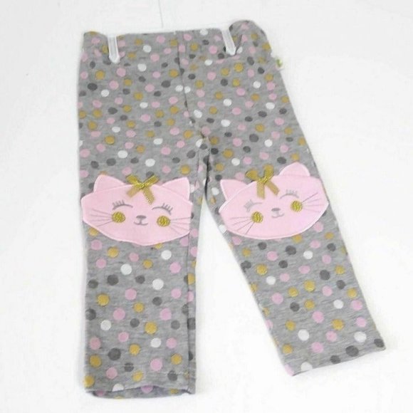 Baby Girl Winter Hoodie Outfit Warm Set 2 PC Cat Pink/Gray Duck.Duck.Goose Gift - Picture 6 of 11